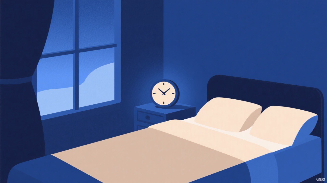 睡眠健康主题概念图