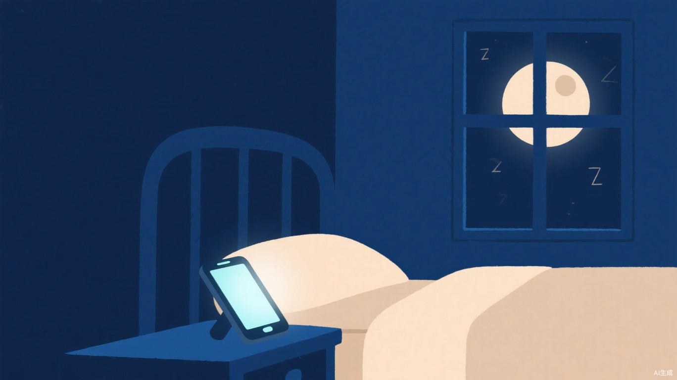 睡眠健康主题概念图