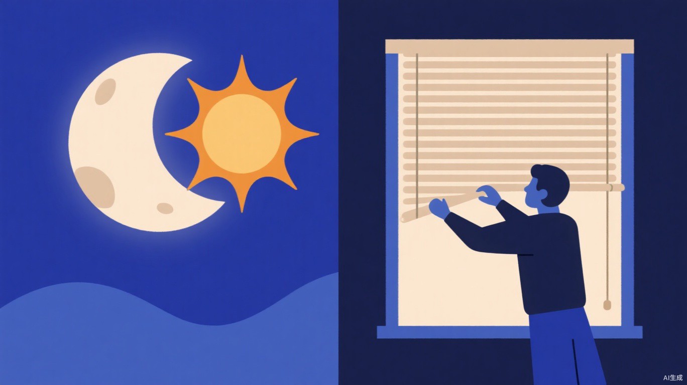 睡眠健康主题概念图